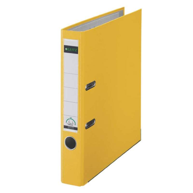 LEITZ 1010 Ordner DIN A4, Sets Einzeln, Breite (cm) 5,0 cm, Farbe gelb von LEITZ