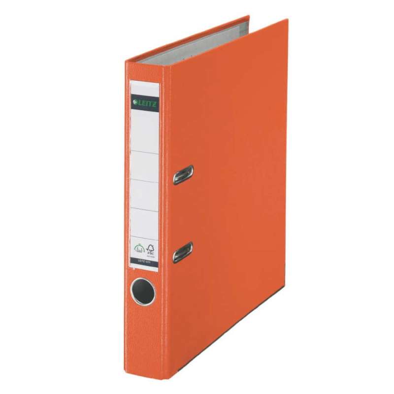 LEITZ 1010 Ordner DIN A4, Sets Einzeln, Breite (cm) 5,0 cm, Farbe orange von LEITZ