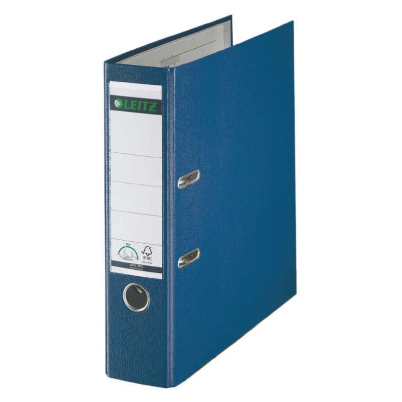 LEITZ 1010 Ordner DIN A4, Sets Einzeln, Breite (cm) 8,0 cm, Farbe blau von LEITZ