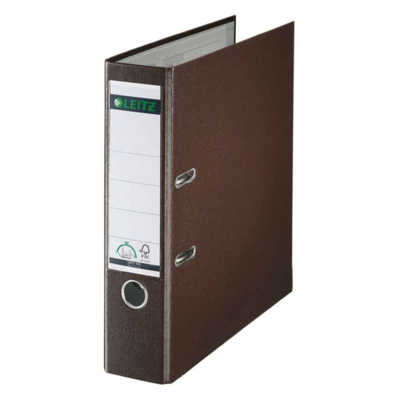 LEITZ 1010 Ordner DIN A4, Sets Einzeln, Breite (cm) 8,0 cm, Farbe braun von LEITZ