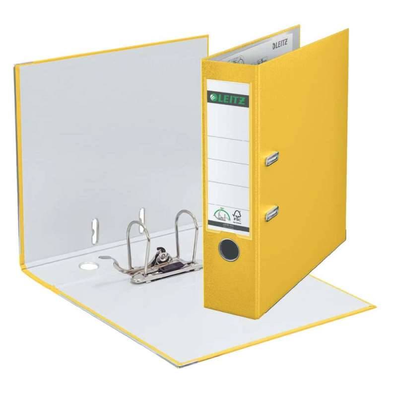 LEITZ 1010 Ordner DIN A4, Sets Einzeln, Breite (cm) 8,0 cm, Farbe gelb von LEITZ