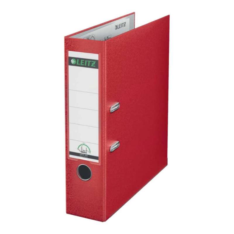 LEITZ 1010 Ordner DIN A4, Sets Einzeln, Breite (cm) 8,0 cm, Farbe rot von LEITZ