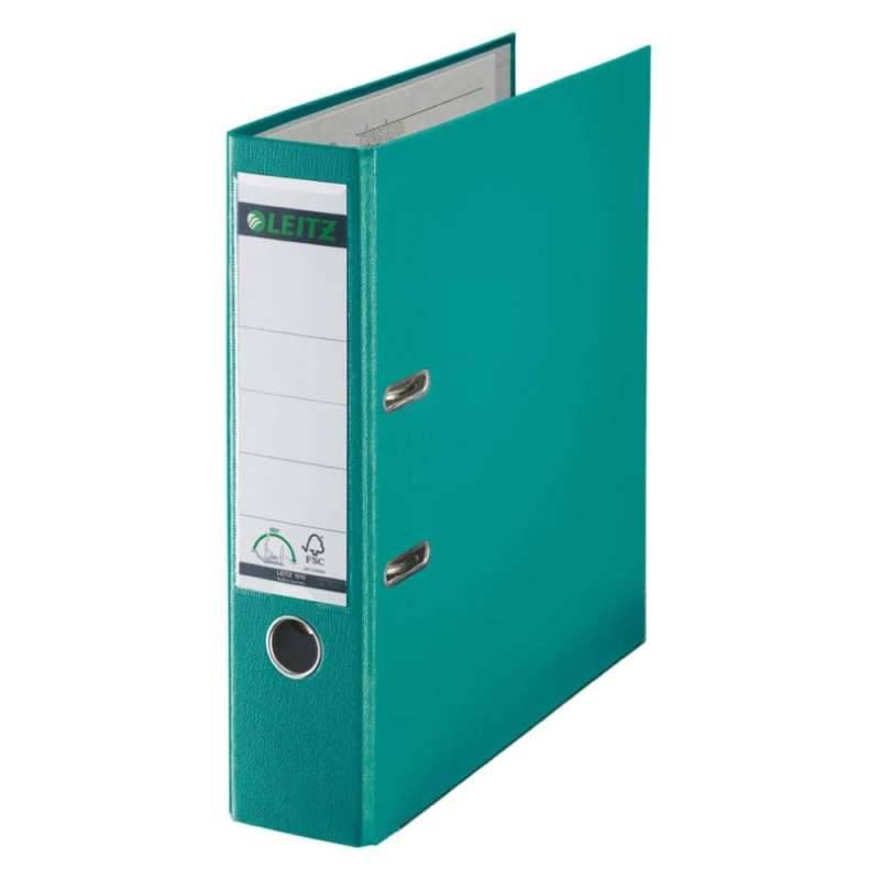 LEITZ 1010 Ordner DIN A4, Sets Einzeln, Breite (cm) 8,0 cm, Farbe türkis von LEITZ