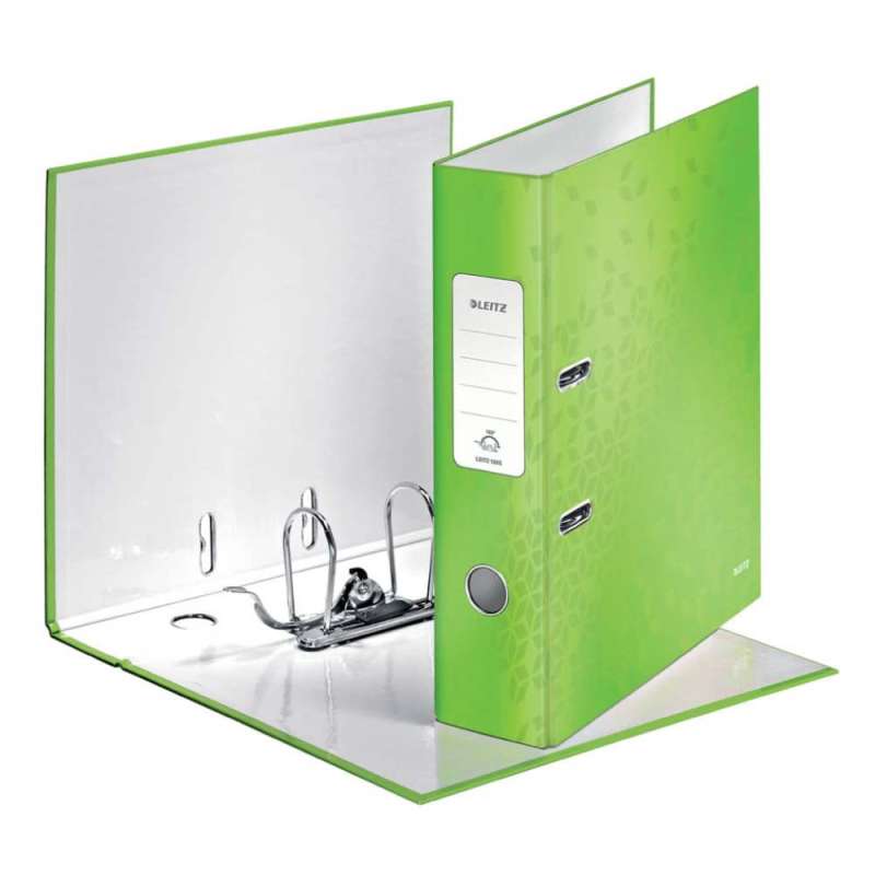 LEITZ Active Ordner A4 Wow, Sets Einzeln, Breite (cm) 8,0 cm, Farbe laubgrün hell von LEITZ