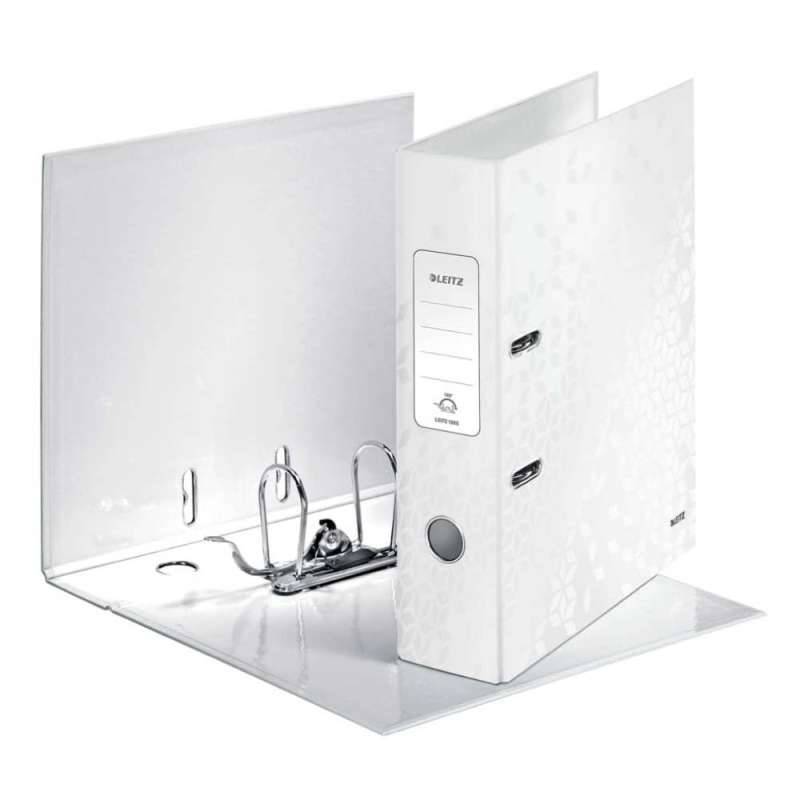 LEITZ Active Ordner A4 Wow, Sets Einzeln, Breite (cm) 8,0 cm, Farbe neonweiß von LEITZ