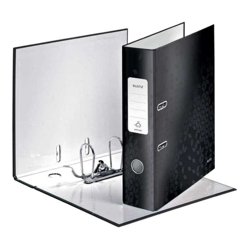 LEITZ Active Ordner A4 Wow, Sets Einzeln, Breite (cm) 8,0 cm, Farbe schwarz von LEITZ