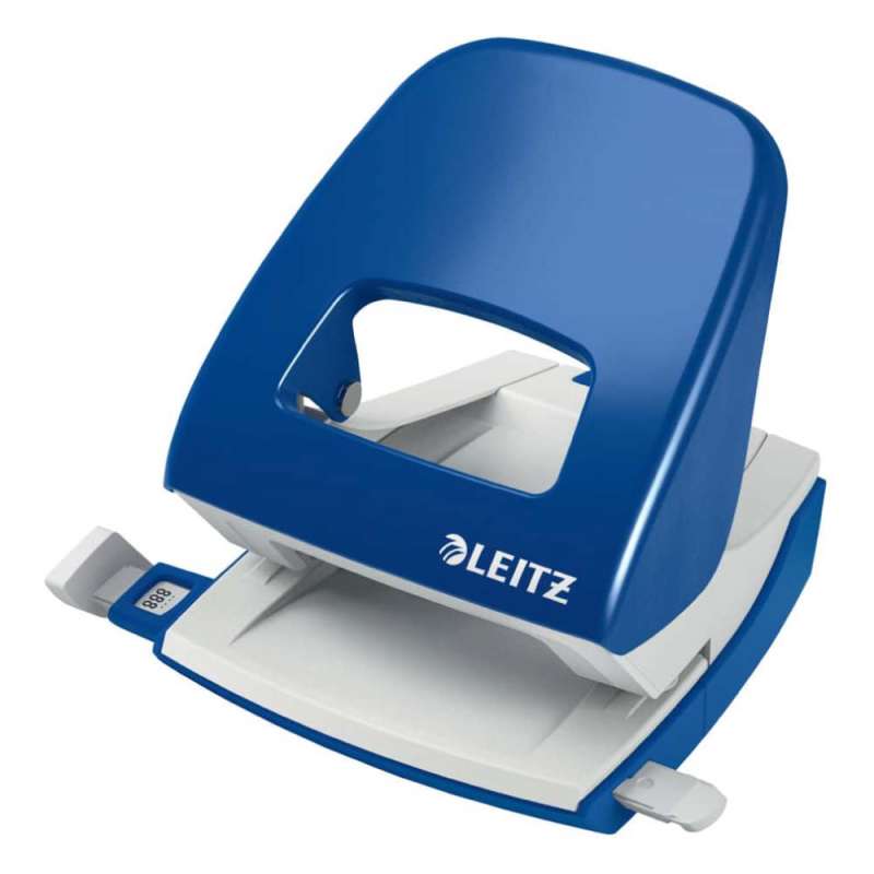 LEITZ Bürolocher NeXXt, Sets Einzeln, Ausführung Metall, Farbe blau von LEITZ