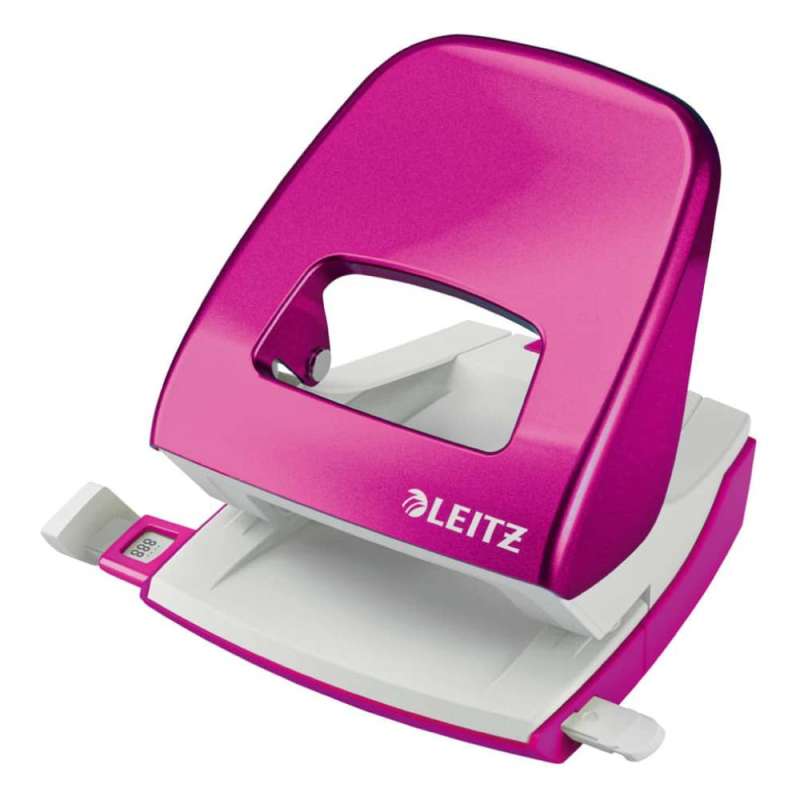 LEITZ Bürolocher NeXXt, Sets Einzeln, Ausführung Metall, Farbe pink von LEITZ