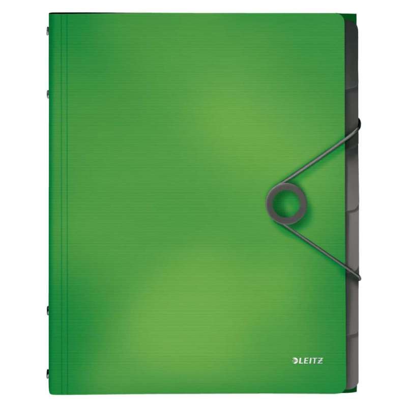 LEITZ Eckspanner / Ordnungsmappe Solid DIN A4, Sets Einzeln, Ausführung 6-Fächer, Farbe hellgrün von LEITZ