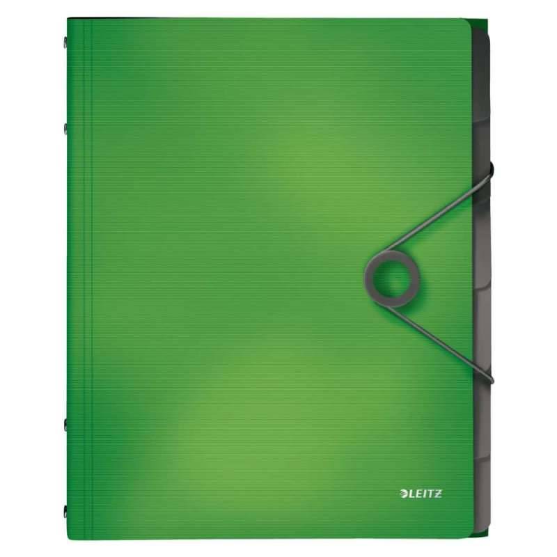 LEITZ Eckspanner / Ordnungsmappe Solid DIN A4, Sets Einzeln, Ausführung 6-Fächer, Farbe hellgrün von LEITZ