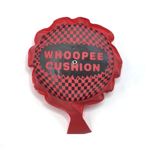LEKAYIHU Whoopee Kissen Whoopie Kissen Furz Blaster Riesiger Furz Sound Streich Spielzeug Perfekter Witz oder Gag Geschenk für Party Spiel (Rot) von LEKAYIHU