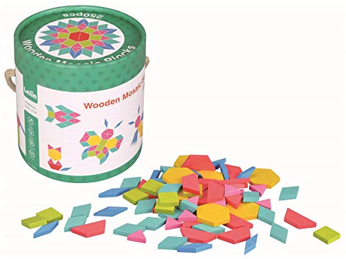 LELIN TOYS Weihnachten 30816 Wooden Pattern Blocks, Multi Color LELIN TOYS Weihnachten 30816 Wooden Pattern Blocks, Multi Color von Lelin