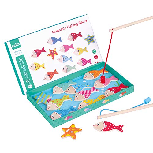 LELIN TOYS 38221 Magnetisches Fischspiel, Multi Color von New Classic Toys