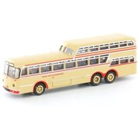 LEMKE COLLECTION LC3911 MINIS 1:160 Büssing 1 1/2 Decker Ruhr-Lippe Eisenbahnen creme-rot von LEMKE COLLECTION