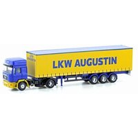 LEMKE COLLECTION LC4069 MINIS 1:160 MAN F90 Gardinenplanen-Sattelzug LKW Augustin (AT) von LEMKE COLLECTION