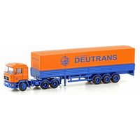 LEMKE COLLECTION LC4072 MINIS 1:160 MAN F90 Planen-Sattelzug Deutrans von LEMKE COLLECTION
