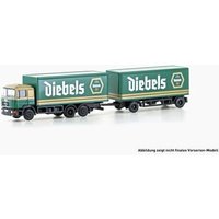 LEMKE COLLECTION LC4606 MINIS 1:160 MAN F90, 3-achs Koffer-Hängerzug Diebels von LEMKE COLLECTION