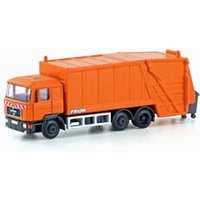 LEMKE COLLECTION LC4660 MINIS 1:160 MAN F90 Müllwagen neutral, orange von LEMKE COLLECTION