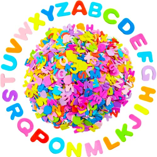 260 Stück Buchstaben Aufkleber,Moosgummi Buchstaben,Moosgummi Buchstaben Selbstklebend,Moosgummi Selbstklebend,Selbstklebende Buchstaben,Buchstaben zum Aufkleben,Filzbuchstaben,Buchstaben Moosgummi von LEMONSTONE