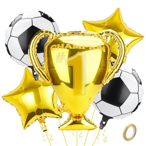 Fussball Luftballon,Fussball Deko Geburtstag Kinder,Fussball Geburtstag Deko,Deko Fussball Geburtstag Kinder,Luftballons Fussball für Spieltag Fußball Weltmeisterschaft Geburtstag Party Fußball Deko von LEMONSTONE