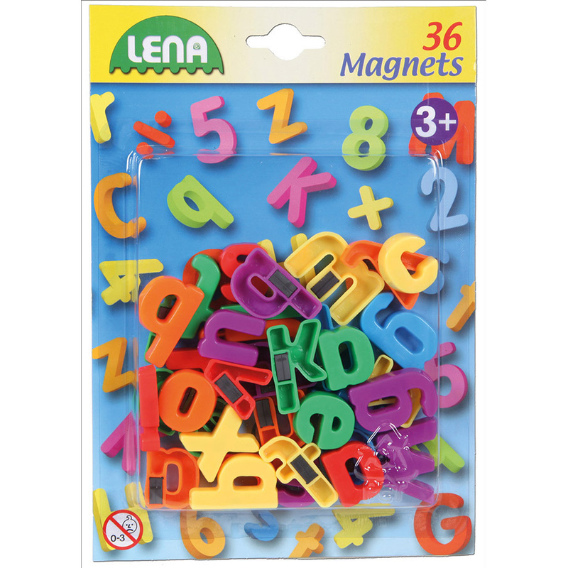 Magnet-Buchstaben KLEIN 36-teilig in bunt von LENA®