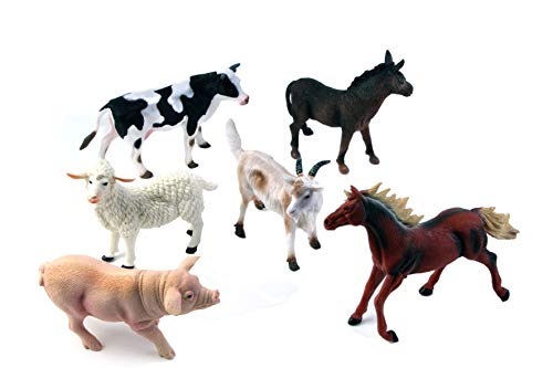 LENA INGROSSO Bauernhoftier-Set – 6 realistische Figuren für pädagogisches und lustiges Spiel! von LENA INGROSSO