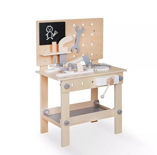 LENA INGROSSO Werkbank aus Holz mit Zubehör - kreative Werkstatt für Kinder! von LENA INGROSSO
