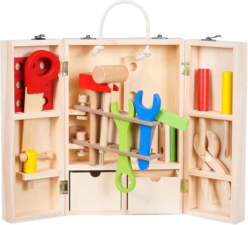 LENA INGROSSO Werkzeugkoffer aus Holz mit 20 Teilen - Lernspiel für kleine Handwerker! LENA INGROSSO Werkzeugkoffer aus Holz mit 20 Teilen - Lernspiel für kleine Handwerker! von LENA INGROSSO