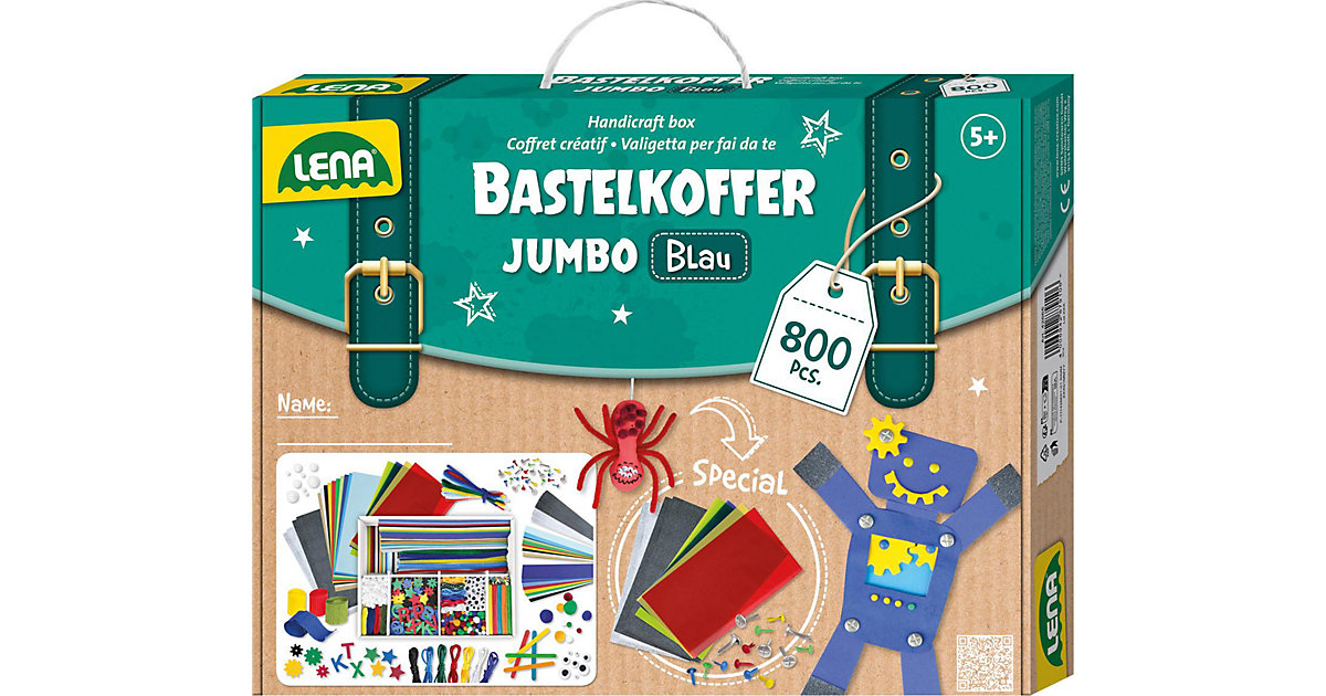 Bastelkoffer Jumbo blau, 800 Teile Bastelkoffer Jumbo blau, 800 Teile von LENA