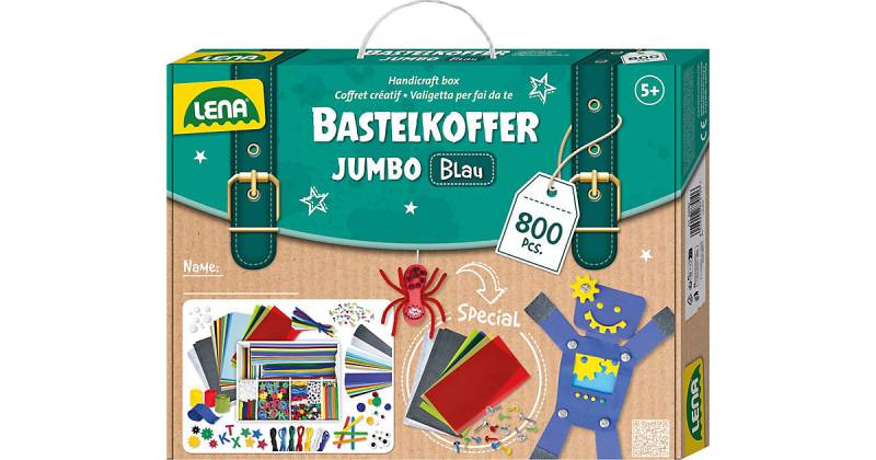 Bastelkoffer Jumbo blau, 800 Teile von LENA