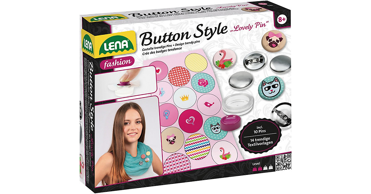 Button Style Lovely Pin - Gestalte trendige Pins von LENA