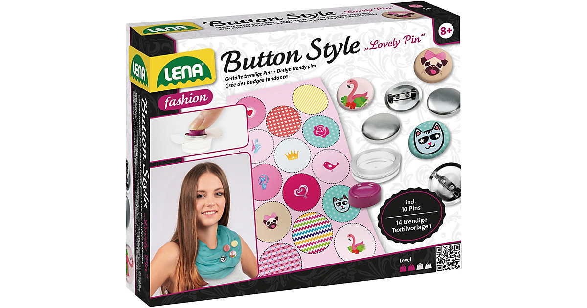 Button Style Lovely Pin - Gestalte trendige Pins von LENA