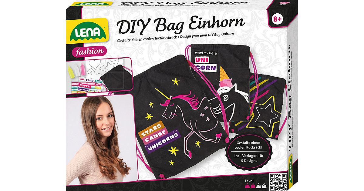 DIY Bag Leinen-Rucksack Einhorn von LENA