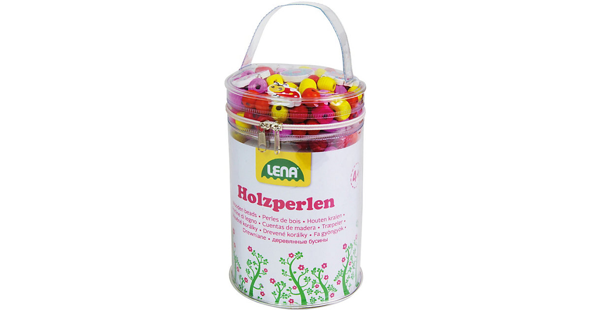 Holzperlen in Tasche, pink Holzperlen in Tasche, pink von LENA