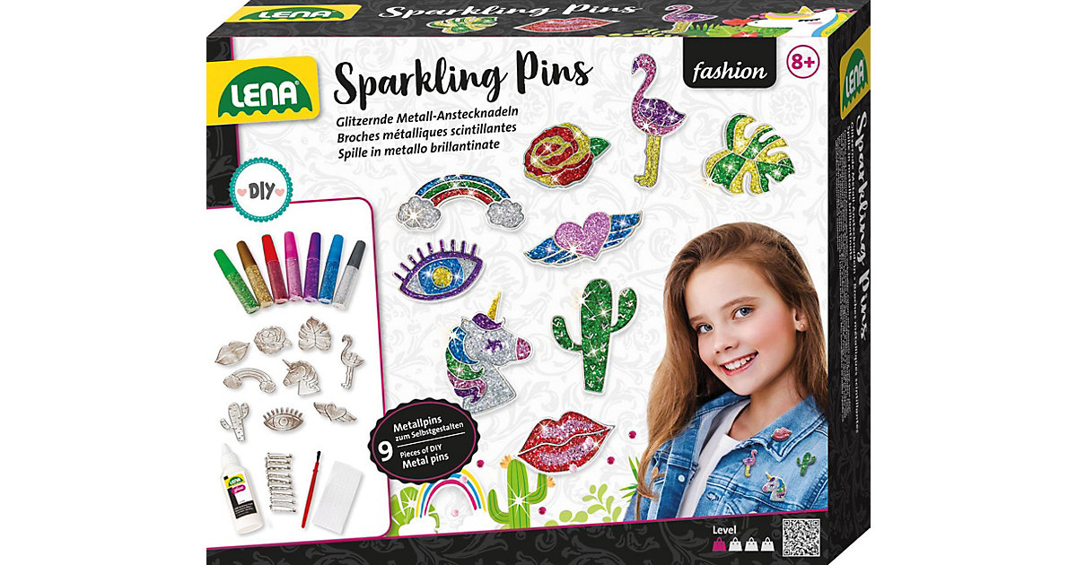 Metal Sparkling Pin - Glitzer-Anstecker selbst gestalten Metal Sparkling Pin - Glitzer-Anstecker selbst gestalten von LENA