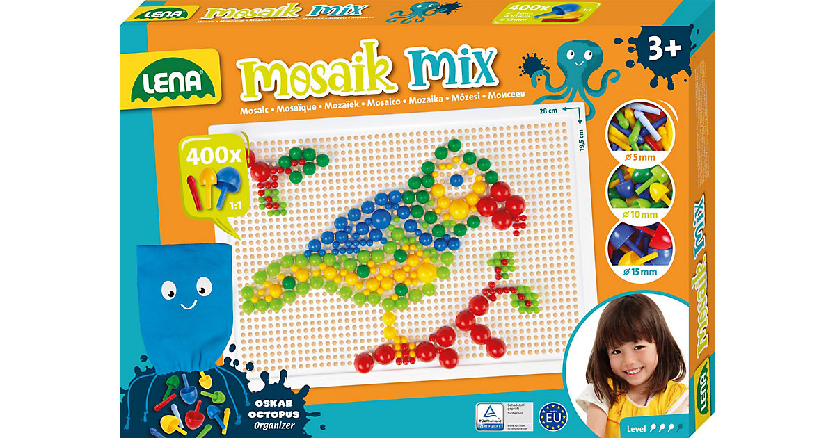 Mosaik Set color Mix 400, groß, Faltschachtel Mosaik Set color Mix 400, groß, Faltschachtel von LENA