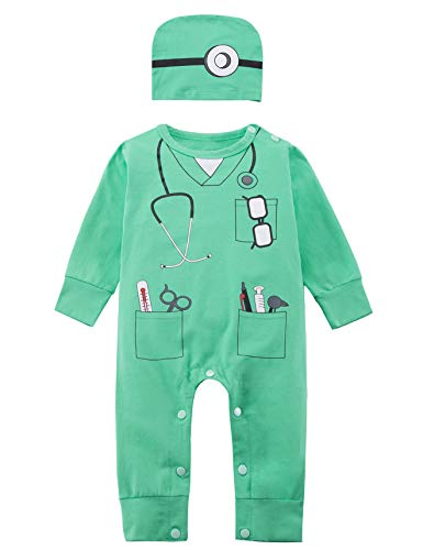 Baby Jungen Doctor Gefangener Wissenschaftler Kostüm Bodysuit, Doctor01, 12-18 Monate Baby Jungen Doctor Gefangener Wissenschaftler Kostüm Bodysuit, Doctor01, 12-18 Monate von LENSOUS