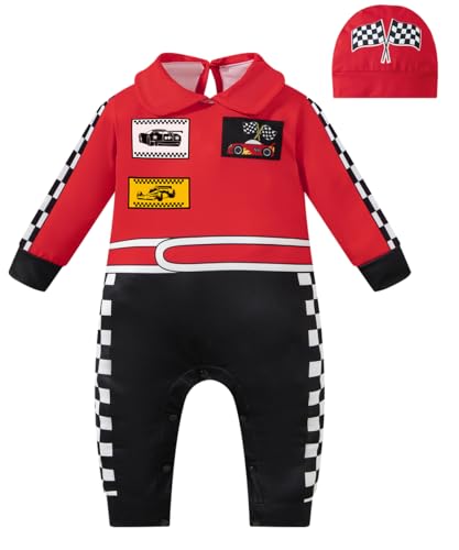 LENSOUS Baby Jungen Arzt Kostüm Body Racer 3-6 Monate von LENSOUS