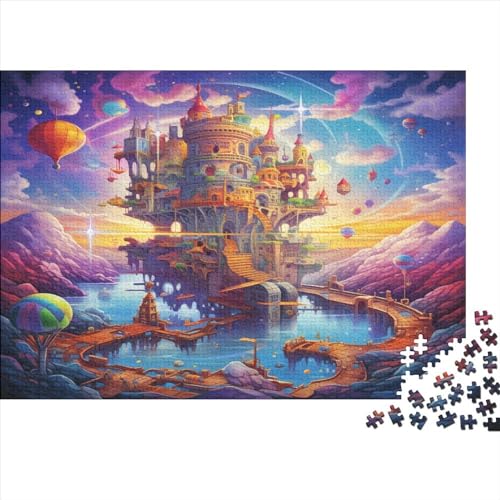 Castles Hölzernes Jigsaw Puzzles Für Erwachsene 1000 Teile Cool Lernspiel Einzigartige Heimdekoration 1000pcs (75x50cm) von LENTLY