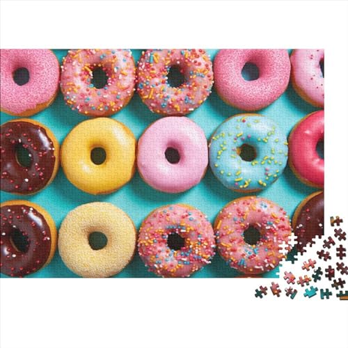 Colourful Donuts Puzzle Für Erwachsene Und Kinder 1000 Teile Donuts Geschicklichkeitsspiel Für Die Ganze Familie Impossible Puzzle Einzigartiges Geschenk Moderne Wohnkultur 1000pcs (75x50cm) von LENTLY
