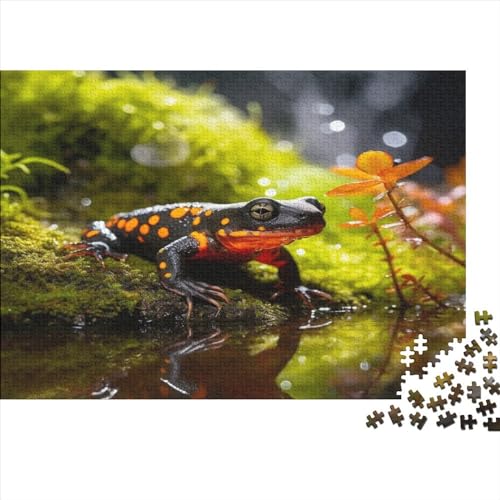 Fine Scrofulous Salamanders Hölzernes Jigsaw Puzzles Für Erwachsene 1000 Teile Amphibians Stressabbau Heimdekoration Puzzle 1000pcs (75x50cm) von LENTLY