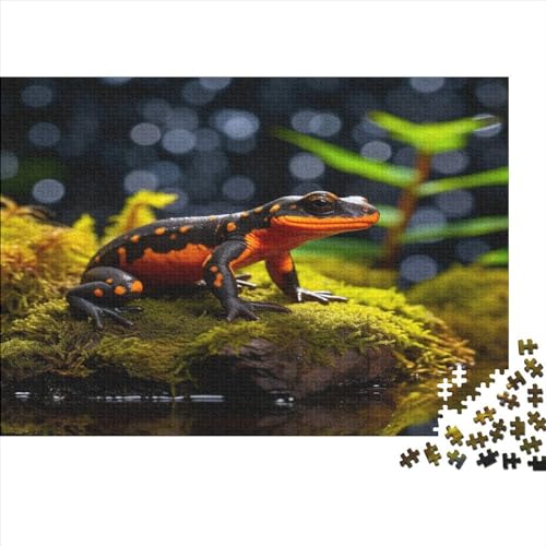 Fine Scrofulous Salamanders Hölzernes Jigsaw Puzzles Für Erwachsene Kinder 1000 Teile Amphibians Herausforderndes Spiel Geschenke Heimdekoration Puzzle 1000pcs (75x50cm) von LENTLY