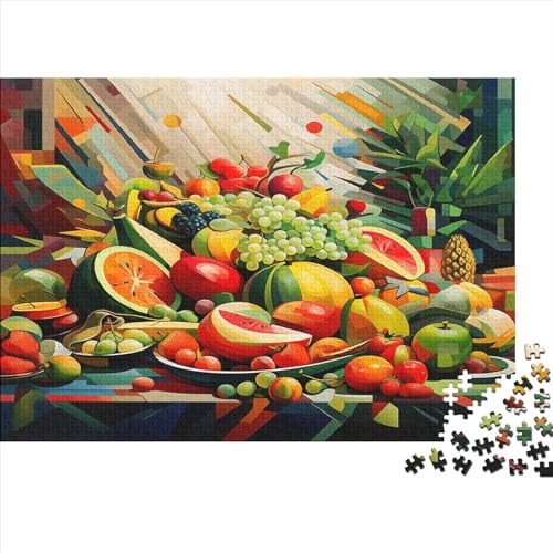 Fruit Hölzernes Jigsaw Puzzles Für Erwachsene 1000 Teile Wines Lernspiel Einzigartige Heimdekoration 1000pcs (75x50cm) von LENTLY