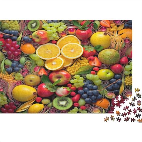 Fruit Hölzernes Jigsaw Puzzles Für Erwachsene 1000 Teile Wines Stressabbau Tolles Geschenk Einzigartige Heimdekoration 1000pcs (75x50cm) von LENTLY
