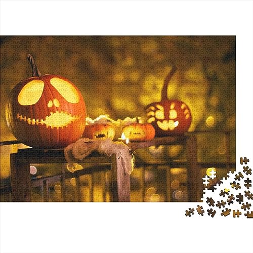 Halloween Personalisierte Foto-Puzzle: Bewahren Sie Erinnerungen Individuelle Herausfordernde Spiele Puzzle Von Ihrem Bild Holzpuzzle Puzzles Für Erwachsene 1000pcs (75x50cm) von LENTLY