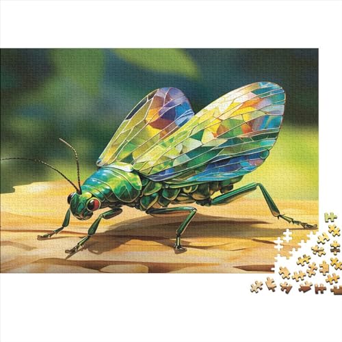Insects Hölzernes Jigsaw Puzzles Für Erwachsene Kinder 1000 Teile Beetles Puzzle Lernspiele Geschenke Heimdekoration Puzzle 1000pcs (75x50cm) von LENTLY