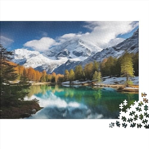 Lake Hölzernes Jigsaw Puzzles Für Erwachsene 1000 Teile Deforestation Lernspiel Heimdekoration Puzzle 1000pcs (75x50cm) von LENTLY