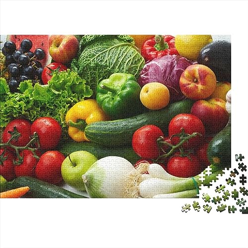 Obst und Gemüse Personalisierte Foto-Puzzle: Bewahren Sie Erinnerungen Individuelle Herausfordernde Spiele Puzzle Von Ihrem Bild Holzpuzzle Puzzles Für Erwachsene 500pcs (52x38cm) von LENTLY