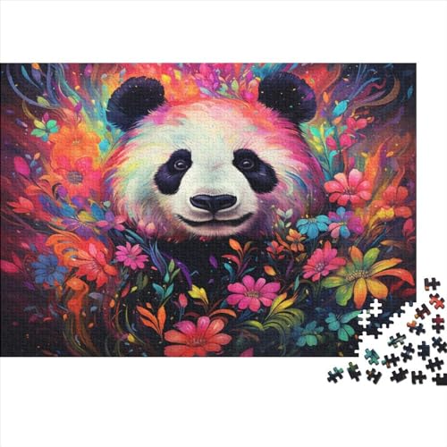Panda Hölzernes Jigsaw Puzzles Für Erwachsene 1000 Teile Bamboo Herausforderndes Spiel Geschenke Heimdekoration Puzzle 1000pcs (75x50cm) von LENTLY