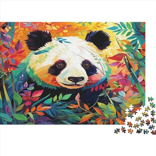 Panda Hölzernes Jigsaw Puzzles Für Erwachsene Kinder 1000 Teile Bamboo Lernspiel Heimdekoration Puzzle 1000pcs (75x50cm) von LENTLY